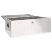 Storage Box Silver 100x55x37 cm Aluminium