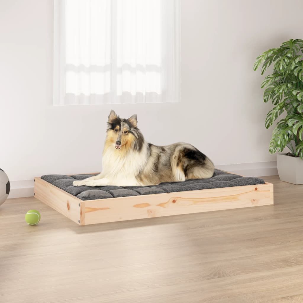 Dog Bed 91.5x64x9 cm Solid Wood Pine