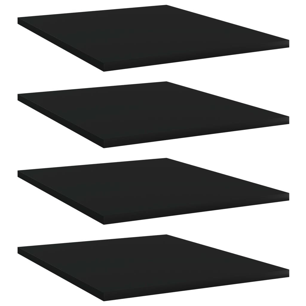 Bookshelf Boards 4 pcs Black 40x50x1.5 cm Engineered Wood