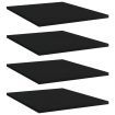 Bookshelf Boards 4 pcs Black 40x50x1.5 cm Engineered Wood