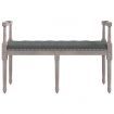 Bench Dark Grey 110x40x70 cm Fabric