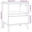 Bedside Cabinets 2 pcs Brown Oak 40x35x50 cm