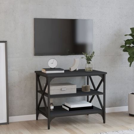 TV Cabinet Black 60x40x50 cm Engineered Wood