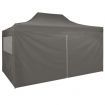 Professional Folding Party Tent with 4 Sidewalls 3x4 m Steel Anthracite