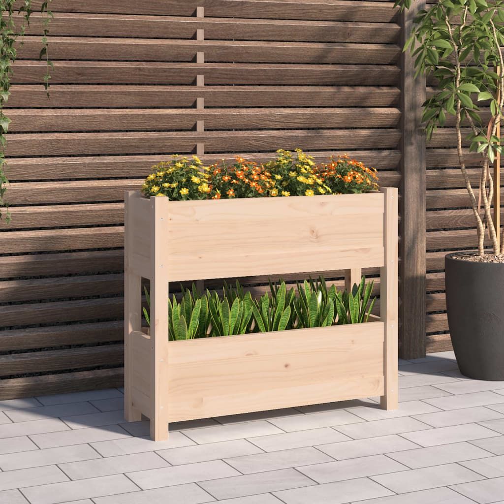 Planter 77x25x66 cm Solid Wood Pine