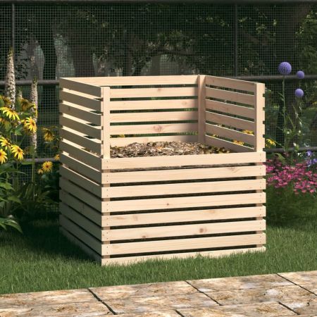 Composter 100x100x102 cm Solid Wood Pine