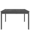 Garden Table Grey 121x82.5x76 cm Solid Wood Pine