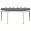 Bench Dark Grey 110.5x45x49 cm Fabric