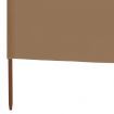 5-panel Wind Screen Fabric 600x120 cm Taupe