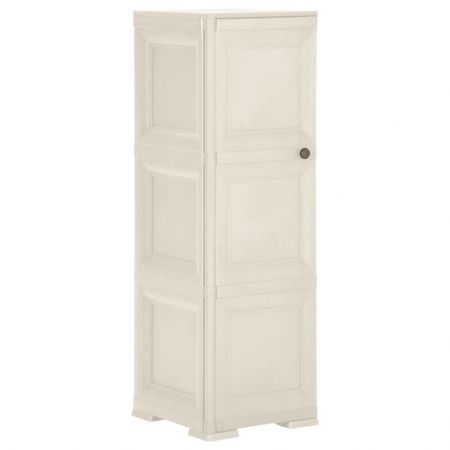 Plastic Cabinet 40x43x125 cm Wood Design Vanilla Ice