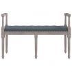 Bench Dark Grey 110x40x70 cm Velvet