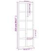 Barn Door 80x1.8x214 cm Solid Wood Pine