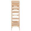 Wine Rack 61.5x30x107.5 cm Solid Wood Pine