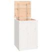 Laundry Box White 44x44x66 cm Solid Wood Pine