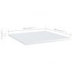 Bookshelf Boards 4 pcs High Gloss White 40x40x1.5 cm Engineered Wood