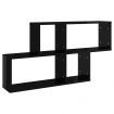 Wall Shelf High Gloss Black 100x18x53 cm Engineered Wood