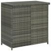 3 Piece Bar Set Poly Rattan Grey