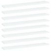 Bookshelf Boards 8 pcs White 60x10x1.5 cm Engineered Wood