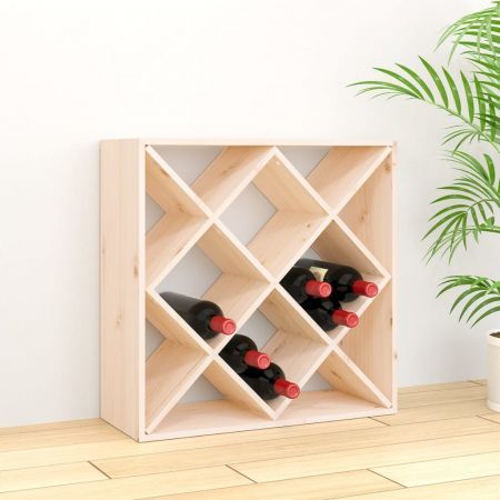 Wine Cabinet 62x25x62 cm Solid Wood Pine