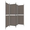 4-Panel Room Divider Anthracite 200x180 cm Fabric