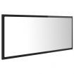 LED Bathroom Mirror High Gloss Black 100x8.5x37 cm Acrylic