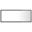 LED Bathroom Mirror High Gloss Black 100x8.5x37 cm Acrylic