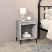 Bedside Cabinet Grey Sonoma 40x35x50 cm