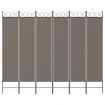 6-Panel Room Divider Anthracite 240x220 cm Fabric