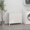 Laundry Box White 88.5x44x76 cm Solid Wood Pine