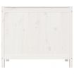 Laundry Box White 88.5x44x76 cm Solid Wood Pine