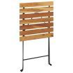 Folding Bistro Table 55x54x71 cm Solid Wood Teak and Steel