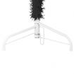 Slim Artificial Half Christmas Tree with Stand Black 180 cm