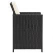 Garden Chairs 4 pcs Poly Rattan Black