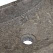 Sink 45x30x12 cm Marble High Gloss Grey