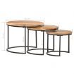 Nesting Tables 3 pcs Solid Wood Acacia