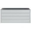 Garden Raised Bed 100x40x45 cm Galvanized Steel Silver