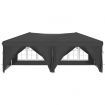 Folding Party Tent with Sidewalls Anthracite 3x6 m