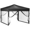 Folding Party Tent with Sidewalls Anthracite 3x3 m