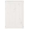 Laundry Box White 88.5x44x66 cm Solid Wood Pine