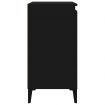 Bedside Cabinet Black 40x35x70 cm Engineered Wood