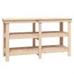 Work Bench 142.5x50x80 cm Solid Wood Pine