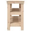 Work Bench 142.5x50x80 cm Solid Wood Pine