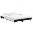 Bed Frame Black 137x187 cm Double Size Engineered Wood