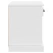 Bedside Cabinet White 43x36x50 cm