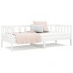 Day Bed White 92x187 cm Single Bed Size Solid Wood Pine