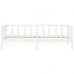 Day Bed White 92x187 cm Single Bed Size Solid Wood Pine