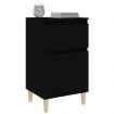 Bedside Cabinets 2 pcs Black 40x35x70 cm