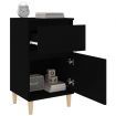 Bedside Cabinets 2 pcs Black 40x35x70 cm