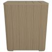 Garden Table with Removable Lid Light Brown Polypropylene