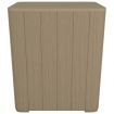 Garden Table with Removable Lid Light Brown Polypropylene
